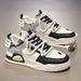 Summer New Breathable White Men's Versatile Thick Soled Sports And Leisure Board Trendy Shoes_vogvips.com