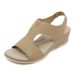 Q316-72025 Summer New Outdoor Casual Elastic Simple Wedge Beach Sandals For Women_vogvips.com