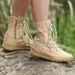 Combat Boots Velcro Side Pull Wear Cable Down Climbing Tactical Boots Combat Boots_vogvips.com