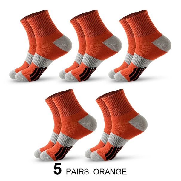 Men's Ankle With Cushion Athletic Running Socks Breathable Comfort 5 Pairs Lot Sports Sock For Men_vogvips.com