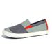 Men's Color‑Block Canvas Shoes, Lightweight Wear‑Resistant Trendy Versatile Casual Walking Sneakers For Daily Wear_vogvips.com