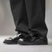 Euro Step 2025 Autumn Winter Men's Casual Business Formal Black Leather Big Korean Style Round Toe Work Suit Shoes_vogvips.com
