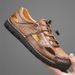 Fashion Men's Casual Leather Sandals Comfortable Beach Shoes Lightweight Summer Flip Flops Slides Outdoor Daily Sandaly_vogvips.com