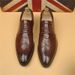 Euro Step New Business Formal Breathable Casual Leather Men Brogue Carved Pointed Toe Gentleman White-collar Office Shoes_vogvips.com