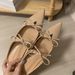 Double Bowknot Mules With 5cm Hidden Wedge For Petite Women, Mary Jane Pointed Toe Patent Leather Half Mules,_vogvips.com