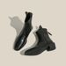 Internet Celebrity Style Asian Hot Girl~ Pointed Toe V-Cut Chunky Heel Wrinkled Western For Women Autumn Winter New_vogvips.com
