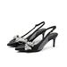 Foreign Trade Women's Pointed-toe Sandals With Thin Heels, Rhinestones, Pearls, Korean-style Bridal And Bridesmaid_vogvips.com