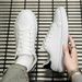 Men's And Soft Women Comfortable Casual PU Leather Shoes For Autumn Solid White Men Sneakers_vogvips.com