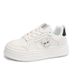 Little White Shoes Female Internet Celebrity Student Lace-up Board Shoes Flat Sports Leisure Female_vogvips.com