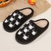 Small Order Stock Halloween Spider Autumn Winter Men And Women Couple Cotton Slippers Home_vogvips.com