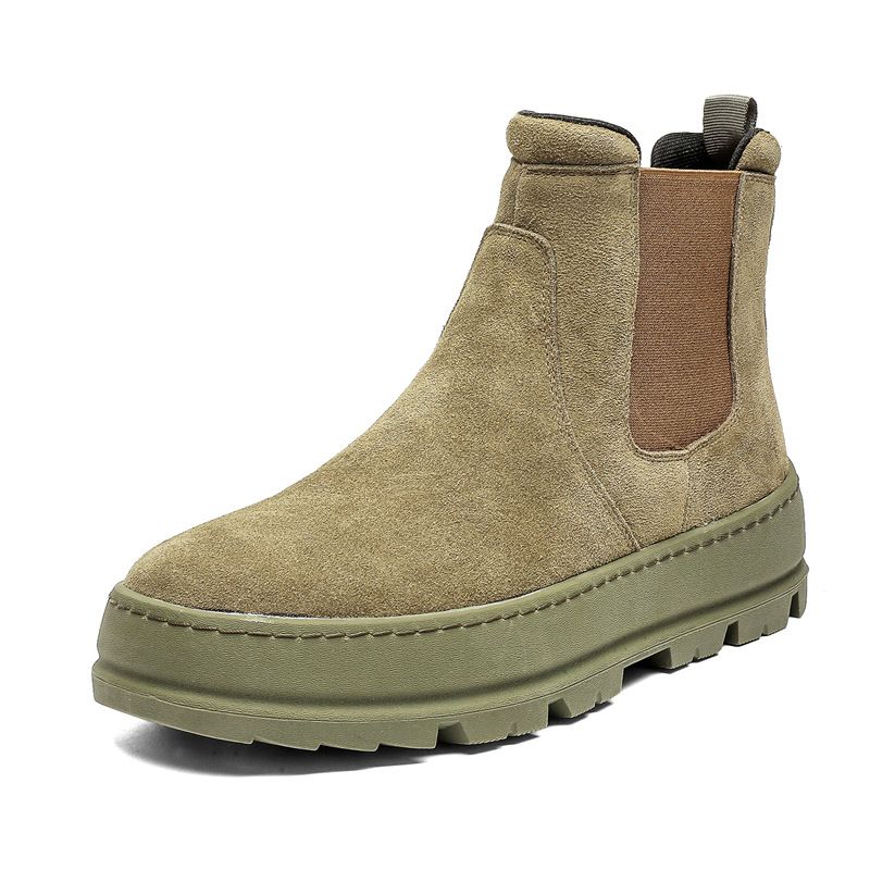 Thick-soled Heightening Tooling Boots Sleeve Martin Boots Couple Casual Chelsea Boots_vogvips.com