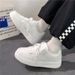 Little White 2025 Spring And Autumn Season New Women's Student Thick Sole Casual Shoes_vogvips.com