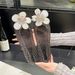Korean Internet Celebrity Crystal With Sparkling Rhinestones And Floral Design, Pointed-toe Jelly Popular Women's_vogvips.com