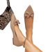Apricot Pointed Toe Bow Flat Shoes Women's Elegant Casual Commuting Fashionable Style Everyday Versatile_vogvips.com