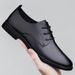 Leather Dress Leather Shoes Office Workers Casual Leather Men's Shoes Lace-up Loafers Men's Shoes_vogvips.com