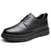 Euro Step Autumn New Men's Business Formal With 6cm Hidden Wedge British Casual Wedding Groom Brogue Leather Shoes_vogvips.com