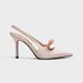 Stunning High-heeled Shoes For Women With A Unique Design, 2026 New Model, Pointed-toe Satin Bow Sandals_vogvips.com