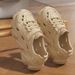 Summer Wading Shoes, Women's Outer Wear, Breathable, Non-Slip, Wear-Resistant, Beach Deodorant, Driving And Fishing_vogvips.com
