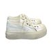 (Dingji) 2025 New SMFK Thick Soled Canvas Shoes, Summer Cowhide Night Shooting Star Sneakers, Black And White_vogvips.com