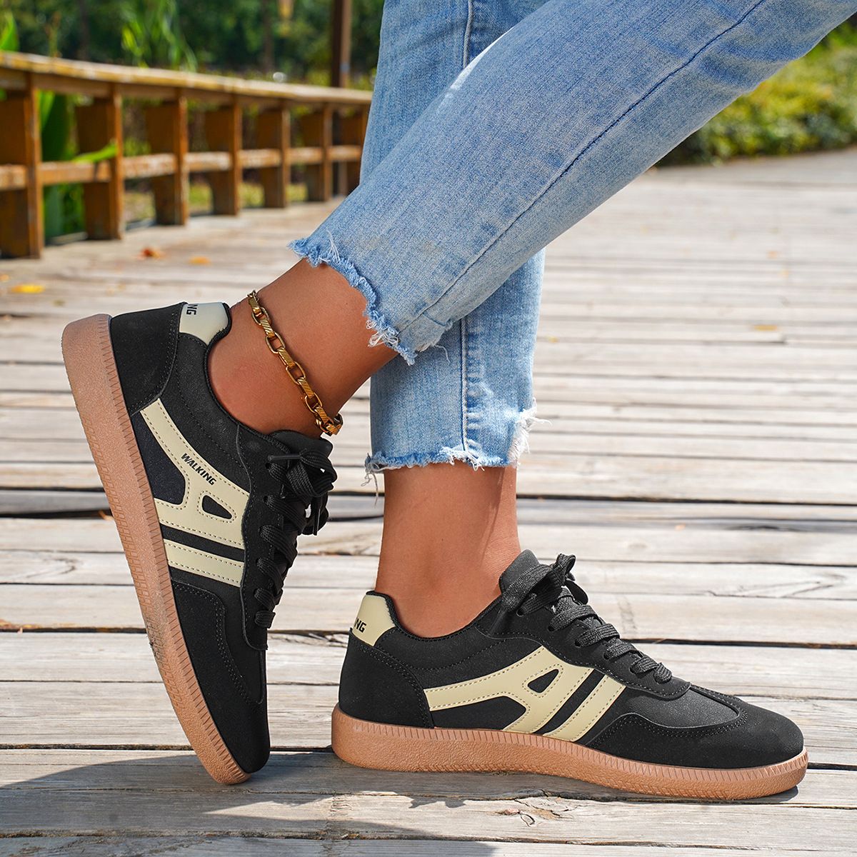 Women’s Shoes Ladies Retro Flat Shoes Casual Sports Shoes Women's German Training Shoes Fashion Large Size Women's Shoes Forrest Gump Shoes_vogvips.com