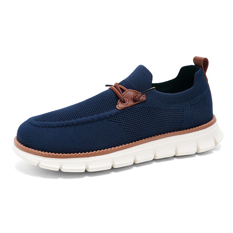 Men's shoes lightweight flying woven loafers men set foot a slip-on_vogvips.com