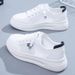 Spring Summer White Women's Shoes 2025 New Versatile Sports Hollow Mesh Breathable Flat Casual Student Sneakers_vogvips.com