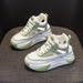 Leather Hollow Dad Shoes Women's Lightweight Inner Height Increase Casual Sports Shoes Platform Sandals_vogvips.com