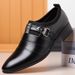 Formal Shoes For Man Dress Leather Shoes Oxfords Shoes Comfortable Pointed-Toe Business Casual Shoes Slip-On_vogvips.com