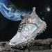 Spring New Men's Shoes, Mid-Top Thick-Soled Wheel Sole Dad Sneakers, Korean Style Yeezy Student Trendy Casual Shoes_vogvips.com
