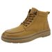 Martin Boots Men's Shoes Affect Height Increase Inner Height Increase Velvet Men's Cotton Shoes High-top Tooling Boots_vogvips.com