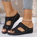 plus-size Summer New Wedge Heel Slippers, Open-toe Fish Mouth Sandals, Women's Shoes In_vogvips.com