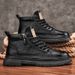 European Warm Series Men's Shoes 2025 New Autumn Winter High-top Fleece-lined Warm Martin Fashion British Style Casual Work Boots_vogvips.com