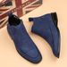 Chelsea Boots High Top Leather Shoes Pointed Martin Boots Low Top Leather Boots Business Dress Men's Boots_vogvips.com