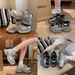 Dad Shoes For Women New Hot Selling Autumn And Winter Plus Velvet And Cotton Shoes All Match Thick Soled Height Enhancing Casual Sports Shoes_vogvips.com