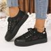 42-43 New Large Women's With Hollow Mesh, Breathable Sponge Cake Thick Bottom, Casual Single Shoes For Women_vogvips.com