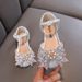 Girl Lady Butterfly Buckle Girl Baby Student Single Shoe Leather Shoes Dance Sandals_vogvips.com