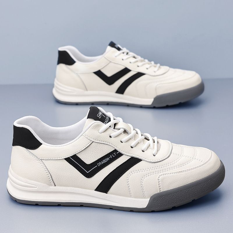 2025 New Casual Trendy Versatile White Flat Sports Style Breathable Sneakers Men's Shoes_vogvips.com