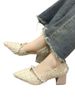 Sharp Pointed Single Shoe Women's Thick Heel 2025 Spring New Pearl Versatile Shallow Mouth Gentle Fairy Style Side Empty_vogvips.com