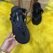 Roddy's New Knotted Toe Sandals Simple Velcro Design Wide Strap Flat Slippers_vogvips.com