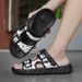 Sandalias Verano 2026 Hombre, Con Estampado, Hebilla Ajustable, Antideslizantes, Suela Gruesa, Chanclas De Moda Casual_vogvips.com