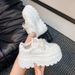 Women's White 2025 Autumn New Style Casual Versatile Super With Skirts For Petite Individuals, Popular Height-increasing_vogvips.com