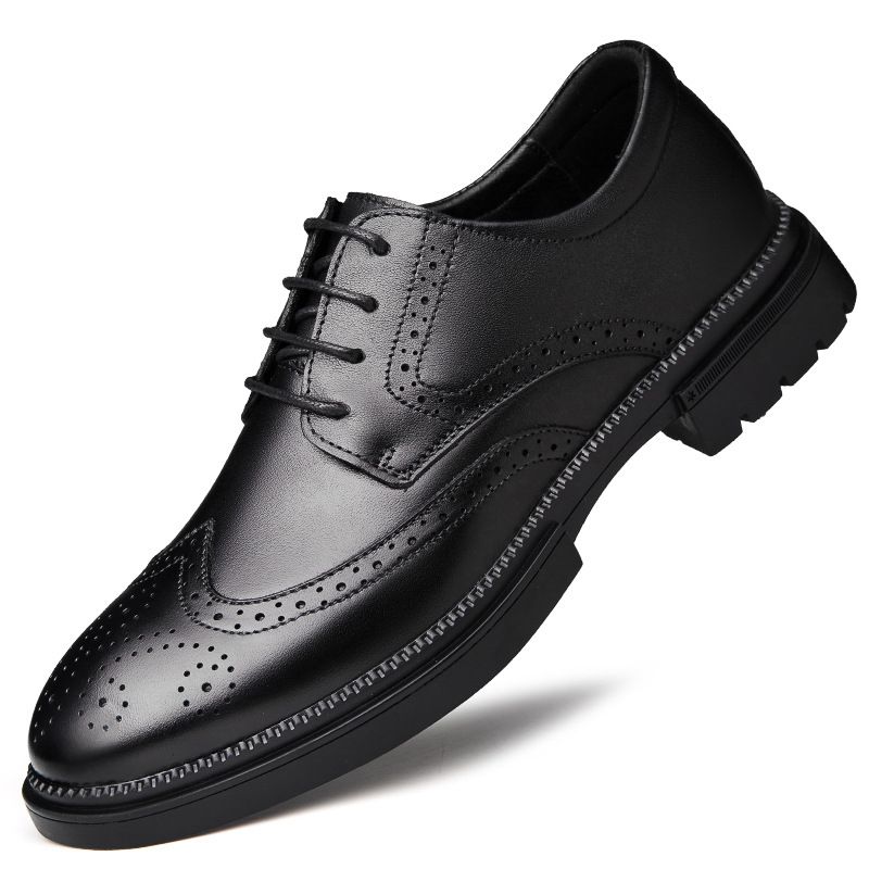 Wind Men's Shoes Carved Leather Shoes Men's Casual Shoes_vogvips.com