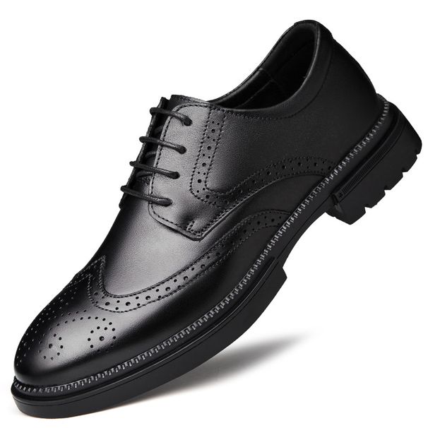 Wind Men's Shoes Carved Leather Shoes Men's Casual Shoes_vogvips.com