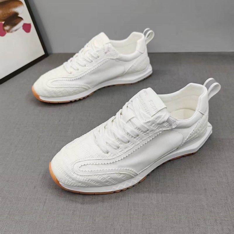 Men's 2026 New Trendy Summer Versatile White Sneakers For Stylish Young Men, Breathable Soft-soled Sports Casual Shoes_vogvips.com
