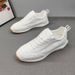 Men's 2026 New Trendy Summer Versatile White Sneakers For Stylish Young Men, Breathable Soft-soled Sports Casual Shoes_vogvips.com