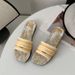 Women's Summer Half Slippers Southeast Asian Style Fashionable Square Buckle Casual Chunky Heel Flat And Everyday Sandals_vogvips.com