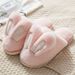 2023 New Cotton For Men And Women Cute Cartoon Bunny Ears Couple Plush Men's Winter Home Indoor Slippers_vogvips.com