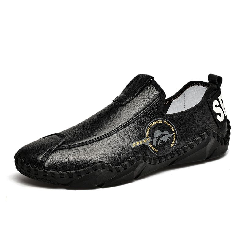 Loafers, Purely Handmade With Soft Soles, Slip-On Casual Leather Shoes, Extra Large Size 47-48_vogvips.com