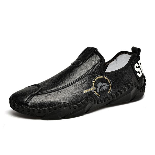 Loafers, Purely Handmade With Soft Soles, Slip-On Casual Leather Shoes, Extra Large Size 47-48_vogvips.com