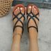 Women's Shoes Spring And Summer Large Size Women's Flat Sandals Simple Fashion Clip Toe Strap Sandals_vogvips.com